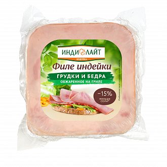 Филе грудки и бедра индейки обжаренное на гриле
